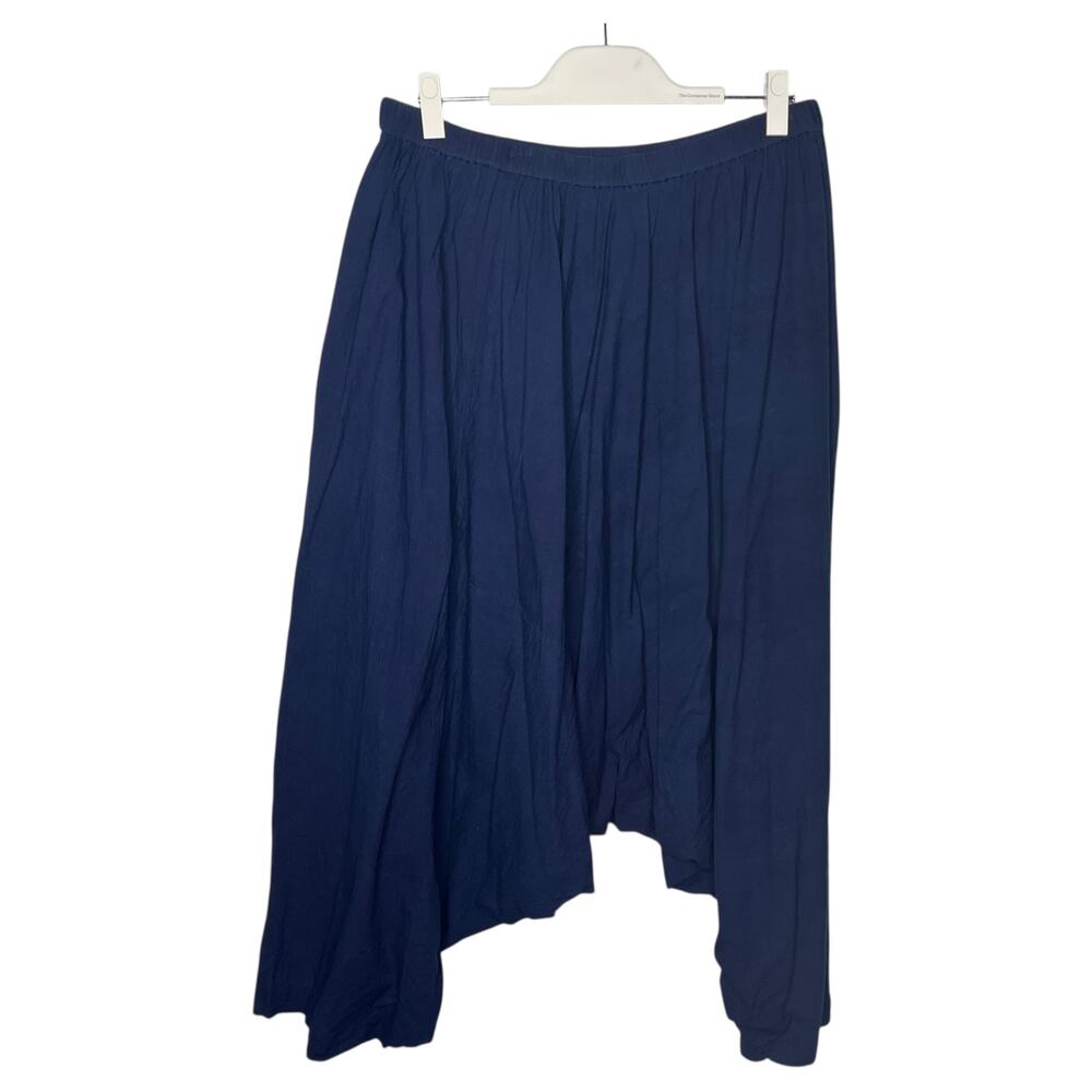 Madame Hall Women's Pants One Size Blue Harem Cotton Artisan Ethnic Boho